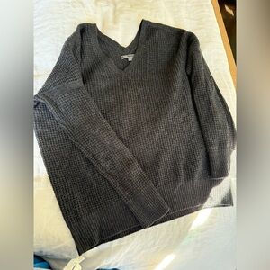 Vince Charcoal Wool Cashmere Blend Sweater